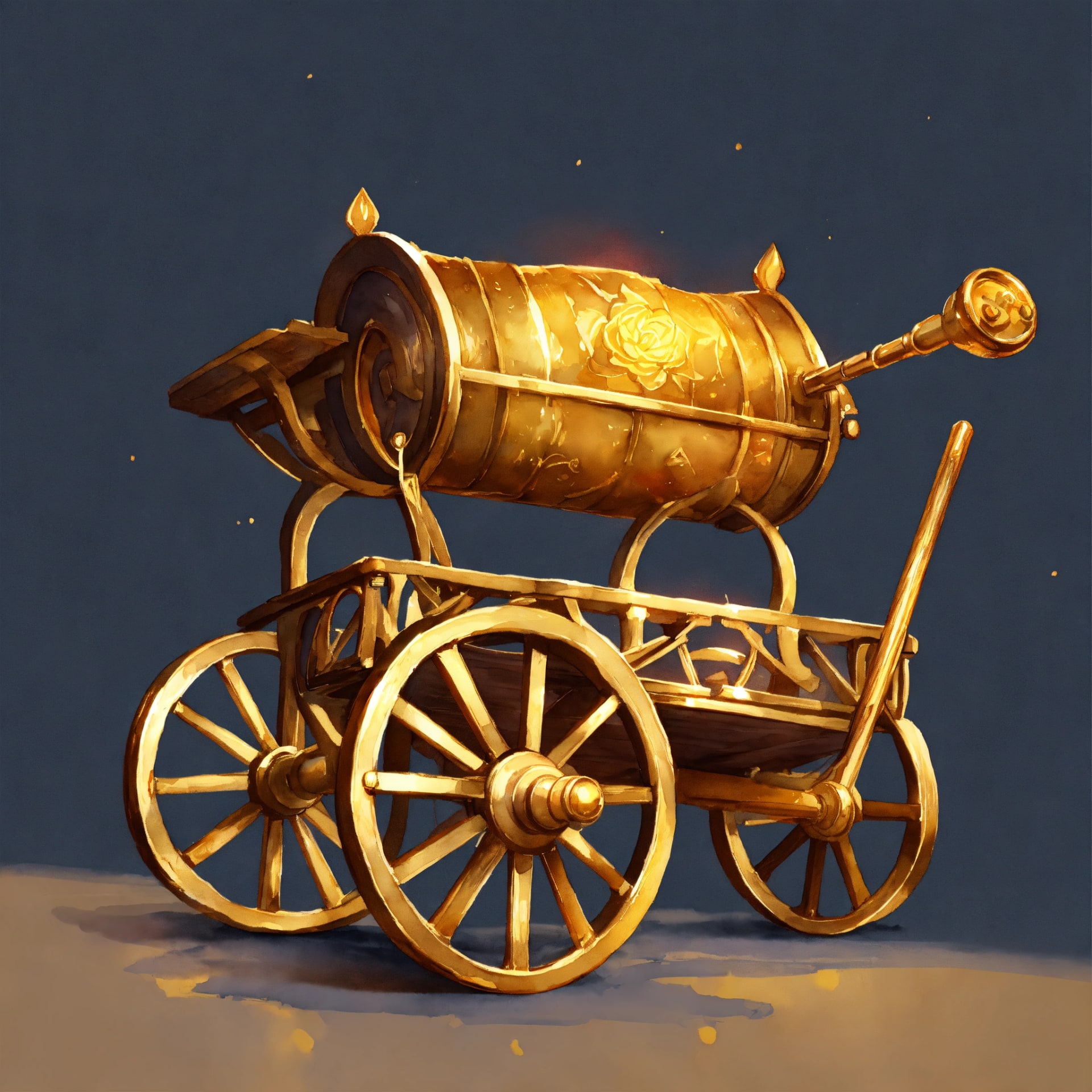 Small portable wheeled handcart concept